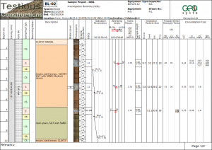 Log template sample